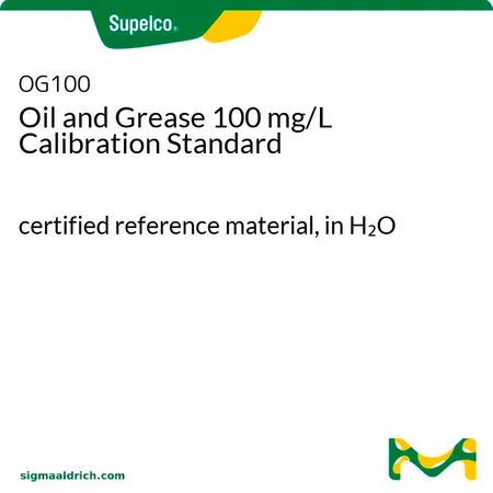 默克Supelco Oil and Grease 100 mg/L Calibration Standard，经认证的参比物质，水