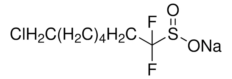Sigma-Aldrich Sodium 7-Chloro-1,1-difluoroheptane-1-sulfinate，含有≤15%的7-（乙硫基）-1，1-二氟庚烷-1-亚磺酸钠