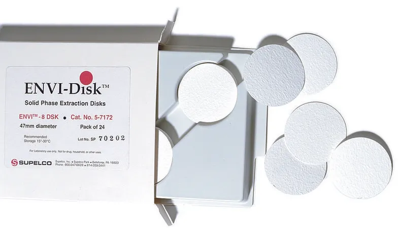 默克Supelco ENVI ™-18 DSK SPE 萃取盘，直径47 mm，pk为24