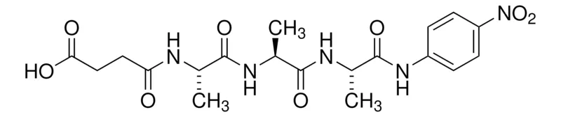Sigma-Aldrich N-琥珀酰-丙氨酸-丙氨酸-丙氨酸-p-硝基苯胺,弹性蛋白酶底物,显色,≥98%(HPLC),粉末