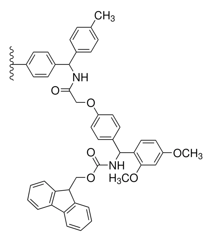 Sigma-Aldrich 聚合物键合型 Rink 酰胺 4-甲基二苯甲胺，标记程度：~1.1 mmol/g上样量