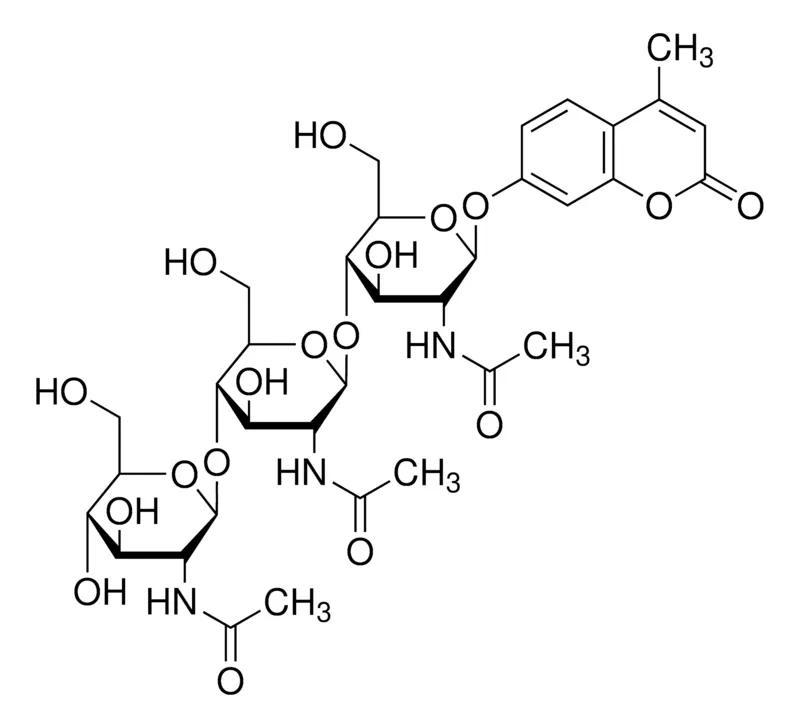 Sigma-Aldrich 4-甲基伞形酮β-D-N,N′,N″-三乙酰壳三糖苷,聚糖酶底物,荧光,≥98.00%(TLC),粉末