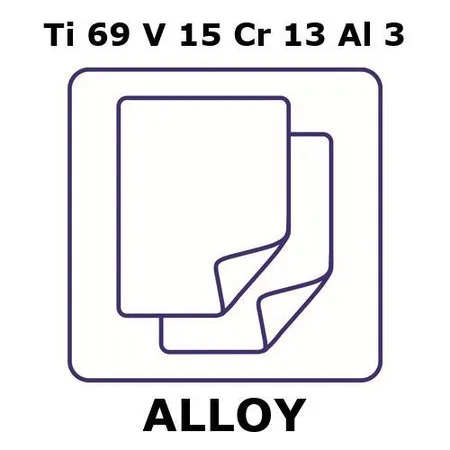 Sigma-Aldrich Titanium-vanadium-chromium-aluminum alloy, Ti69V15Cr13Al3，箔，25 x 25 mm，0.038 mm厚，退火，不透光（lt）