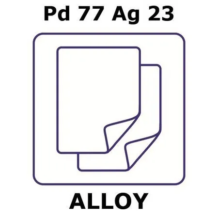Sigma-Aldrich Palladium-silver alloy, Pd77Ag23，箔，25 x 25 mm，0.125 mm厚，轧制