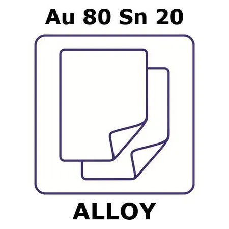 Sigma-Aldrich Gold/tin，箔，Au 80%/Sn 20%，厚度0.025 mm，尺寸25 × 25 mm，轧制回火