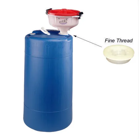 Sigma-Aldrich Waste solvent funnels，用于容器盖。15 - 55 gal，包括适配器，2 in. NPT，单独的细螺纹螺帽