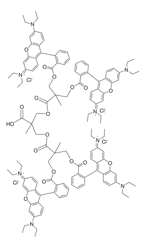 Sigma-Aldrich Polyester bis-MPA dendron, 4 Rhodamine, 1 carboxyl (core),第2代