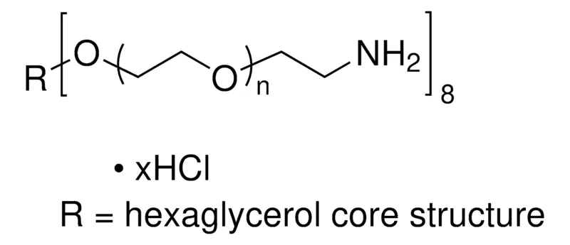 Sigma-Aldrich 8arm-PEG40K-NH2，平均MN 40,000，NH 2，六甘油核，HCl盐，羧基反应性