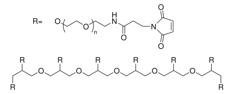 Sigma-Aldrich 8arm-PEG10K-Maleimide，平均Mn 10,000，马来酰亚胺，六甘油核，硫醇反应性