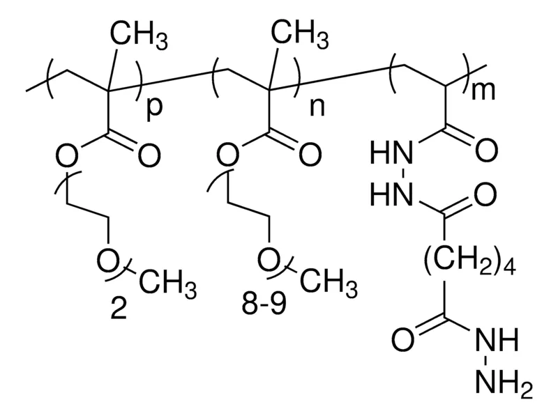 Sigma-Aldrich Poly(M(EO)2MA:Poly(OEGMA) 90:10，酰肼官能化，25重量%（水溶液）
