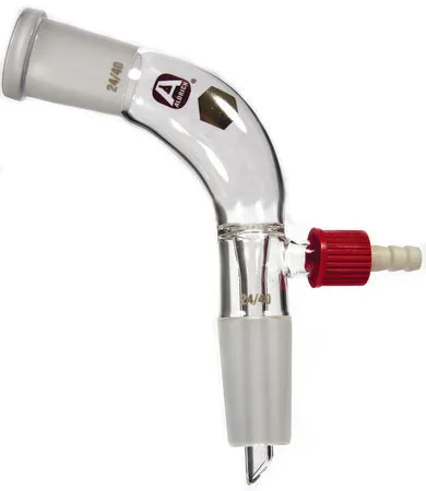 Sigma-Aldrich Aldrich® vacuum-distilling adapter with SafetyBarb® hose connector，接头：ST/NS 24/40
