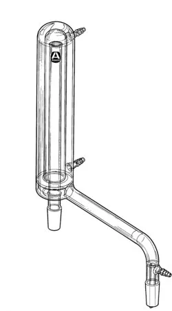 Sigma-Aldrich Water-cooled distilling head，接头：ST/NS 24/40，总高400 mm，外径54 mm