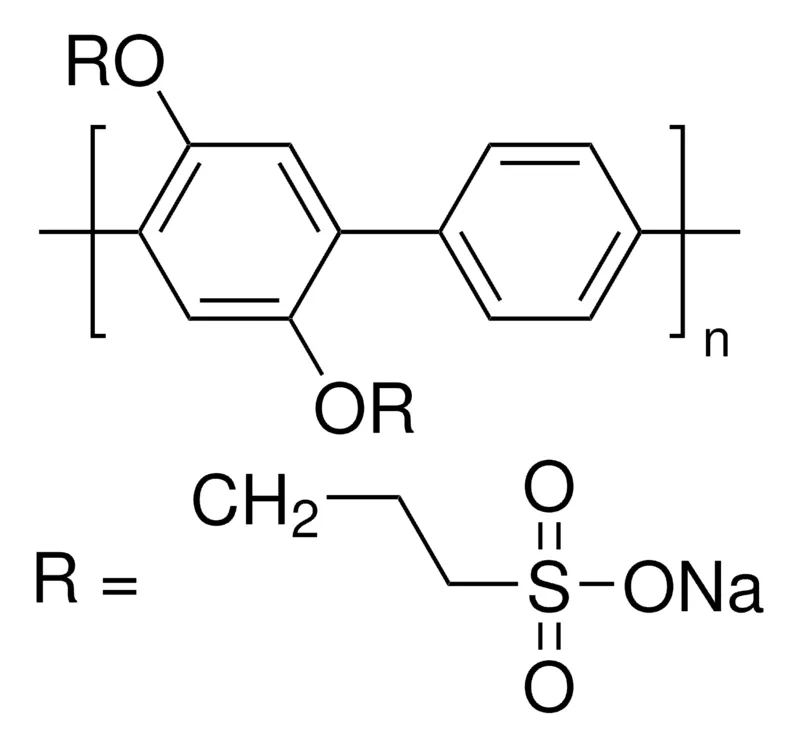 Sigma-Aldrich 聚(2,5-双(3-磺酸基丙氧基)-1,4-苯撑,二钠盐-alt-1,4-苯撑),发光,荧光λ em 424 nm,在H2O中