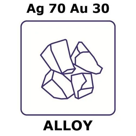 Sigma-Aldrich Silver/Gold，块，Ag 70%/Au 30%，最大块尺寸4 mm，重量5 g