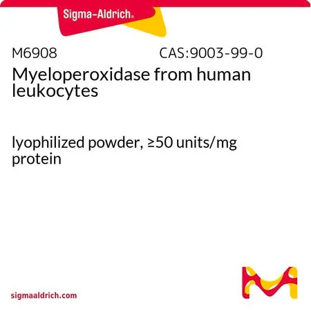 Sigma-Aldrich 髓过氧化物酶 来源于人类白血球，冻干粉，≥50单位/mg蛋白