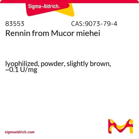 Sigma-Aldrich Rennin from Mucor miehei,冻干粉末,浅棕色,约0.1 U/mg