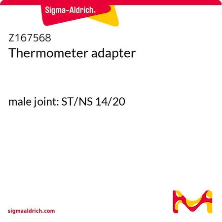 Sigma-Aldrich Thermometer adapter，外螺纹接头：ST/NS 14/20