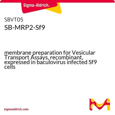 Sigma-Aldrich SB-MRP2-Sf9，用于囊泡转运试验的膜制备，重组，在杆状病毒感染的Sf 9细胞中表达