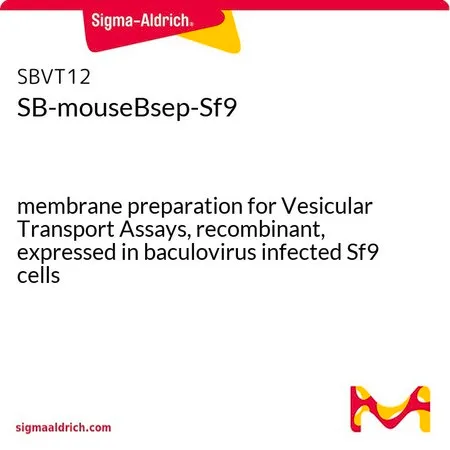 Sigma-Aldrich SB-mouseBsep-Sf9，用于囊泡转运试验的膜制备，重组，在杆状病毒感染的Sf 9细胞中表达
