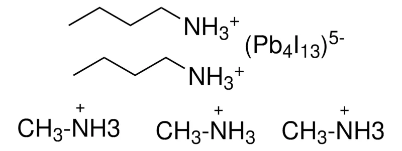 Sigma-Aldrich di-n-butylammonium trimethylammonium lead(II) tridecaiodide，n = 4