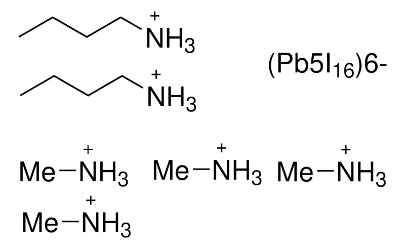 Sigma-Aldrich di-n-butylammonium tetramethylammonium lead(II) hexadecaiodide，n = 5