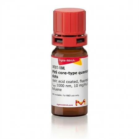 Sigma-Aldrich PbS核型量子点,油酸包被,荧光λ em 1000 nm,10 mg/mL甲苯溶液