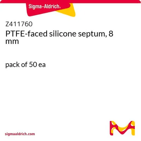 Sigma-Aldrich PTFE-faced silicone septum, 8 mm，每包50粒