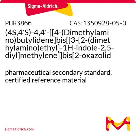 Sigma-Aldrich (4S,4′S)-4,4′-[[4-(Dimethylamino)butylidene]bis[[3-[2-(dimethylamino)ethyl]-1H-indole-2,5-diyl]methylene]]bis[2-oxazolidinone]，药品二级标准品