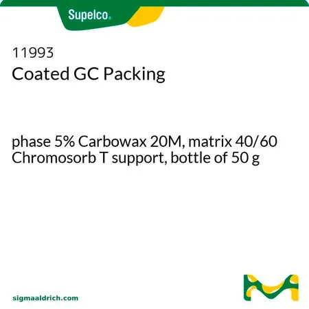 默克Supelco 5% Carbowax® 20M ON 40/60 Chromosorb® T 50G,相5% Carbowax 20 M,基质40/60 Chromosorb T载体,50 g瓶