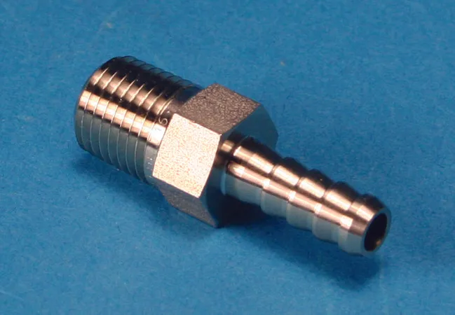 Sigma-Aldrich Stainless steel hose connector, 1/4in. male NPT, 1/4in. hose I.D.，包装：1个