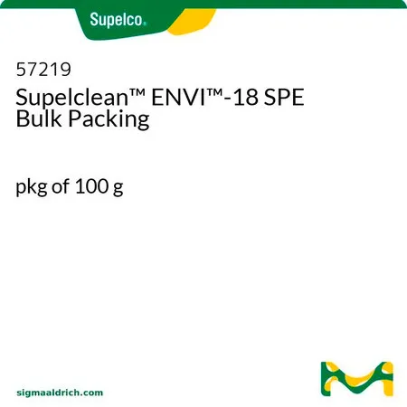 默克Supelco Supelclean ™ ENVI ™-18 SPE 散装填料，每包100 g