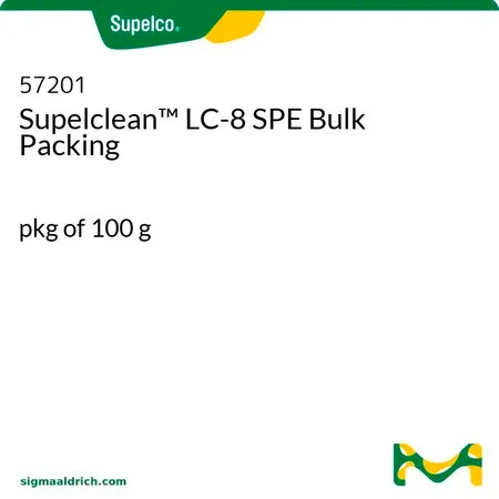 默克Supelco Supelclean™ LC-8 固相萃取散装填料，每包100 g
