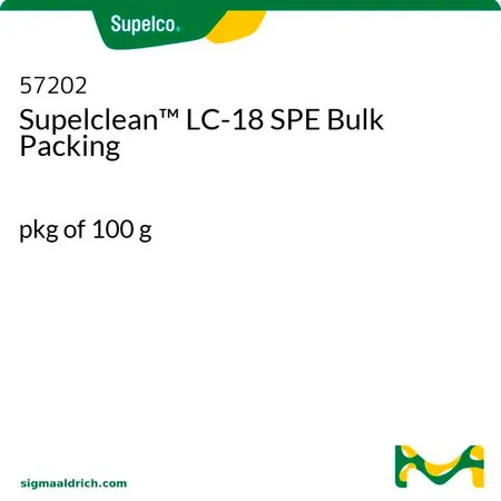 默克Supelco Supelclean™ LC-18 固相萃取散装填料，每包100 g