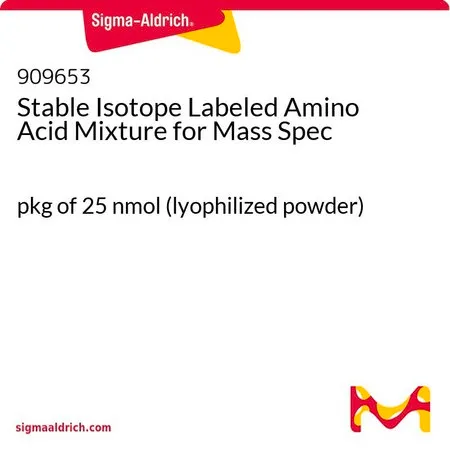 Sigma-Aldrich 用于质谱的稳定同位素标记氨基酸混合物，25 nmol包装（冻干粉）