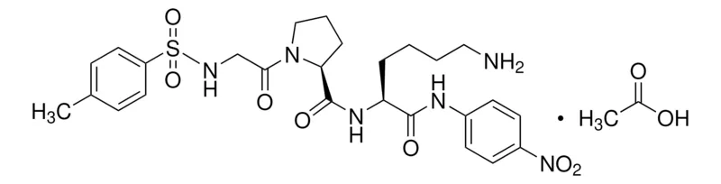 Sigma-Aldrich N-(对甲苯磺酰基)-甘氨酸-脯氨酸-赖氨酸-4-硝基苯胺 乙酸盐,纤溶酶底物,显色,≥98%(TLC),粉末
