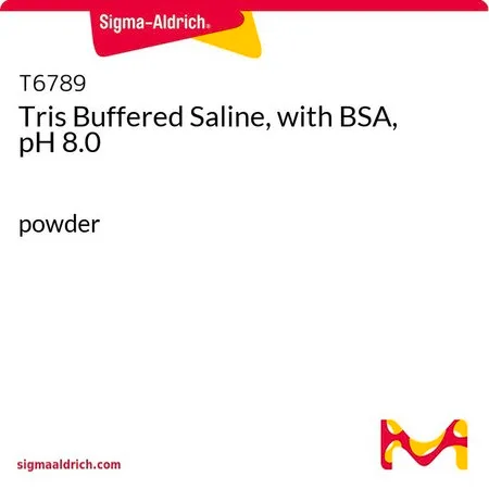 Sigma-Aldrich Tris 缓冲盐溶液，含有 BSA，pH 为 8.0，粉末，pH 8.0，含BSA