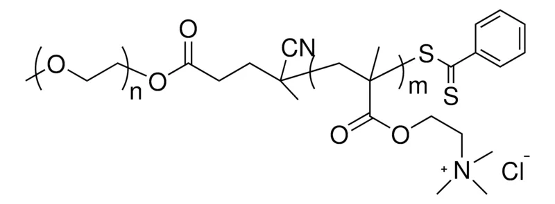 Sigma-Aldrich Poly(ethylene glycol)-block-poly(2-(Dimethylamino)ethyl methacrylate),季铵化,PEG平均Mn 5,000,季铵化PDMAEMA Mn 18,000