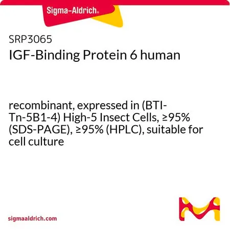 Sigma-Aldrich IGF-Binding Protein 6 human,重组体,在(BTI-Tn-5B1 - 4)High-5昆虫细胞中表达,≥95%(SDS-PAGE),≥95%(HPLC),适用于细胞培养