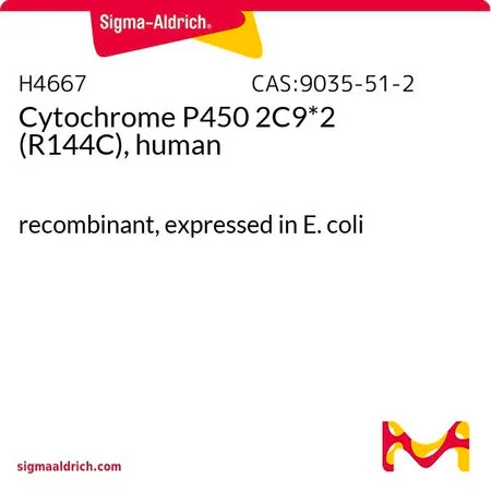 Sigma-Aldrich 细胞色素 P450,纯化的,可溶的,重组体,在大肠杆菌中表达