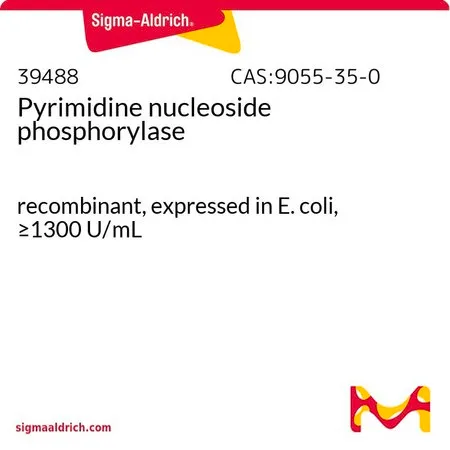 Sigma-Aldrich Pyrimidine nucleoside phosphorylase,重组体,在大肠杆菌中表达,≥1300 U/mL