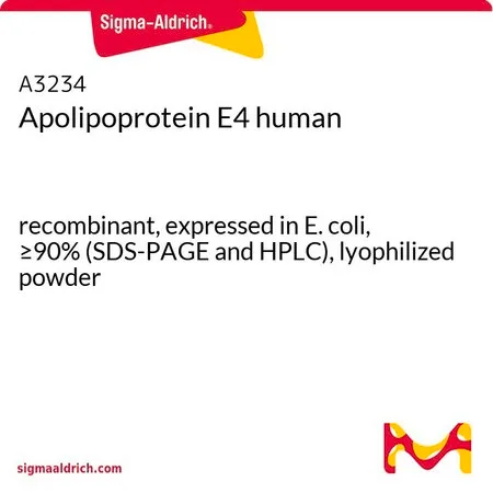 Sigma-Aldrich Apolipoprotein E4 human,重组体,在大肠杆菌中表达,≥90%(SDS-PAGE和HPLC),冻干粉末