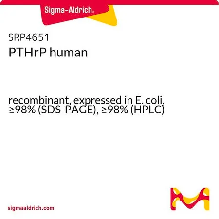 Sigma-Aldrich PTHrP 人,重组,在大肠杆菌中表达,≥98%(SDS-PAGE),≥98%(HPLC)