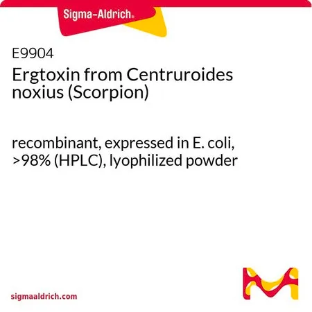 Sigma-Aldrich Ergtoxin from Centruroides noxius (Scorpion),>98%(HPLC),冻干粉,重组,大肠杆菌表达