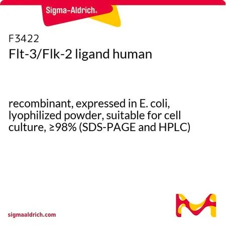 Sigma-Aldrich Flt-3/Flk-2 ligand human,重组体,在大肠杆菌中表达,冻干粉末,适用于细胞培养,≥98%(SDS-PAGE和HPLC)