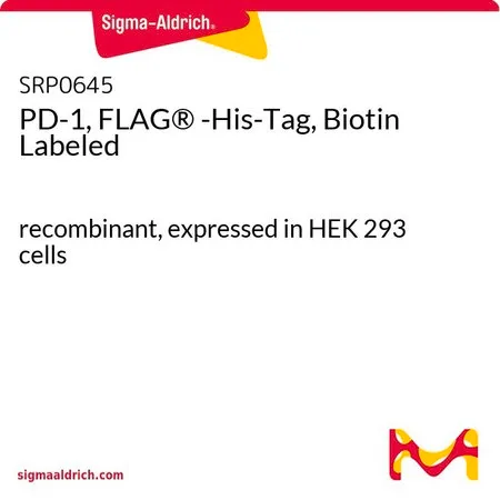 Sigma-Aldrich PD-1, FLAG® -His-Tag, Biotin Labeled,重组,在HEK 293细胞中表达