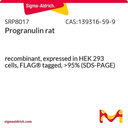 Sigma-Aldrich Progranulin rat，重组体，在HEK 293细胞中表达，FLAG®标记，>95%（SDS-PAGE）