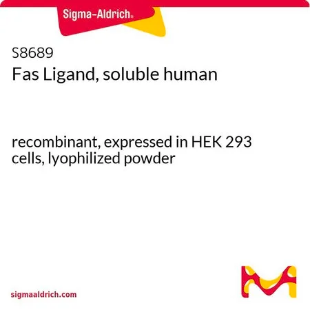 Sigma-Aldrich Fas Ligand, soluble human,重组,在HEK 293细胞中表达,冻干粉