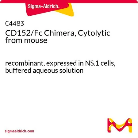 Sigma-Aldrich CD152/Fc Chimera, Cytolytic from mouse,重组,在NS.1细胞中表达,缓冲水溶液