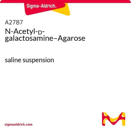 Sigma-Aldrich N-Acetyl-D-galactosamine–Agarose,盐水悬浮液