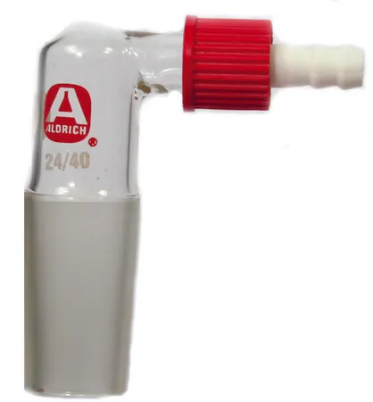 Sigma-Aldrich Aldrich® vacuum adapter with SafetyBarb® hose connector，侧孔，外螺纹接头：ST/NS 24/40